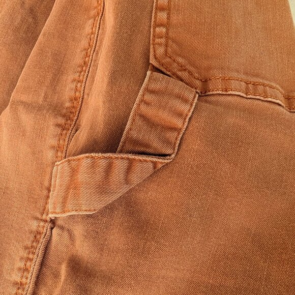 Orange High Waisted Carpenter Jeans - Picture 4 of 7